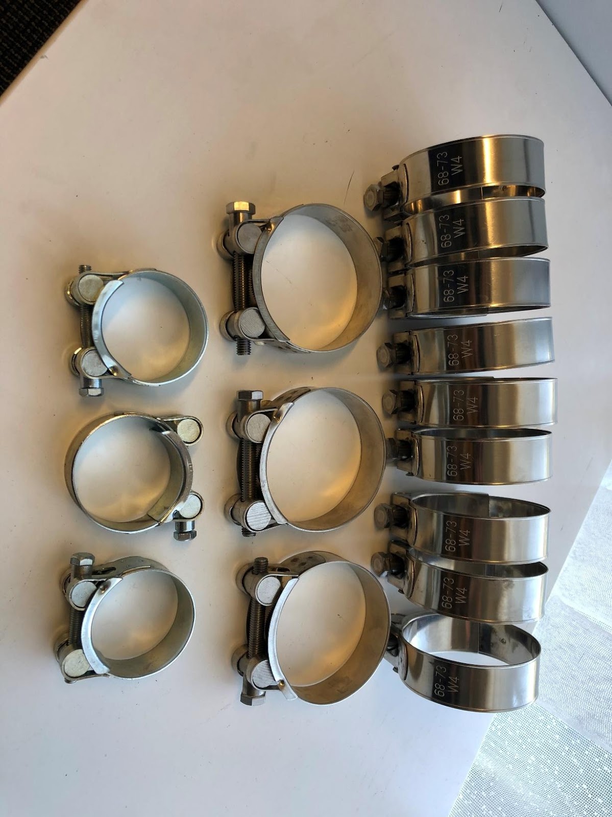 Array of T-Bolt clamps